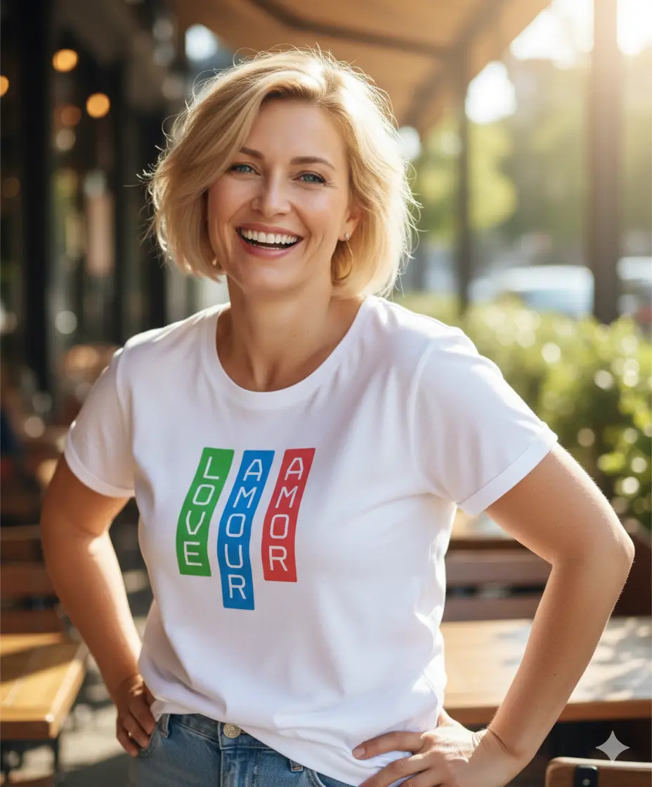 Camiseta Join Celebration Love & Amor & Amour