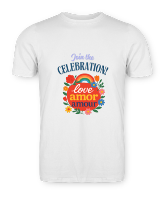 Join Celebration Love & Amor & Amour - Camiseta Premium