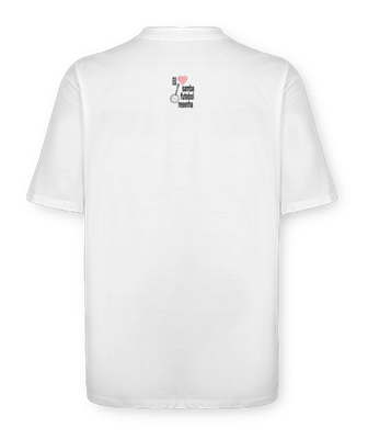Camiseta Oversized - Amo Samba Futebol Resenha - costas - branca