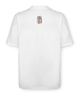 Camiseta Oversized - Mestres do Samba - costas - branca