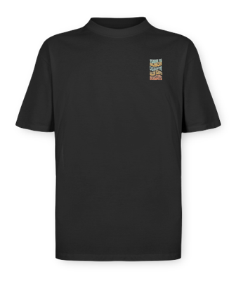 Camiseta Oversized - Tenha Fé Nunca Desista Seja Forte - Preto