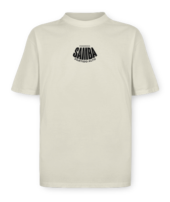 Poderoso Samba Partido Alto - Camiseta Oversized - offwhite -frente
